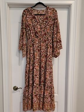 Boemo (Anthropologie) Floral Maxi Dress